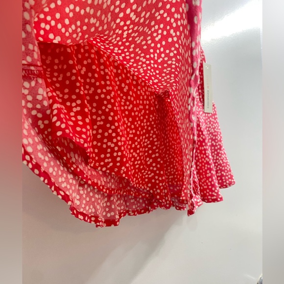 NWT URBAN Romantics Small Pink & White Ruffle Belted Mini Skirt Skort - Picture 6 of 6